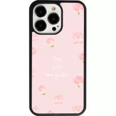 Coque iPhone 13 Pro - Silicone rigide noir Mom 2023 your are magical