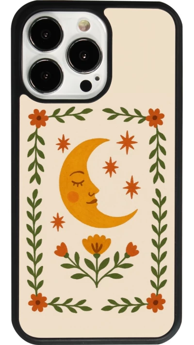 iPhone 13 Pro Case Hülle - Silikon schwarz Half moon stamp 2026