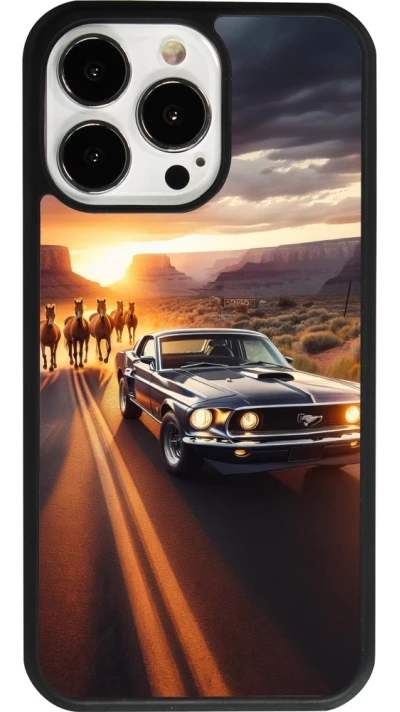 iPhone 13 Pro Case Hülle - Silikon schwarz Mustang 69 Grand Canyon