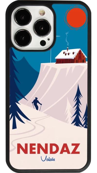iPhone 13 Pro Case Hülle - Silikon schwarz Nendaz Cabane Ski
