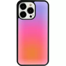 iPhone 13 Pro Case Hülle - Silikon schwarz Orange Pink Blue Gradient