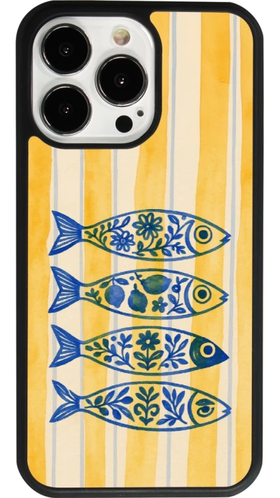 iPhone 13 Pro Case Hülle - Silikon schwarz Portuguese fish 2026