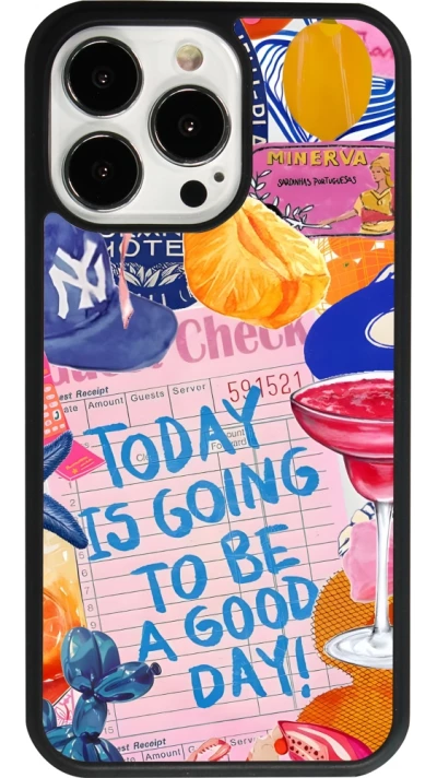 iPhone 13 Pro Case Hülle - Silikon schwarz Preppy Today is Going to be a good day
