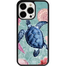 iPhone 13 Pro Case Hülle - Silikon schwarz Preppy Turtle