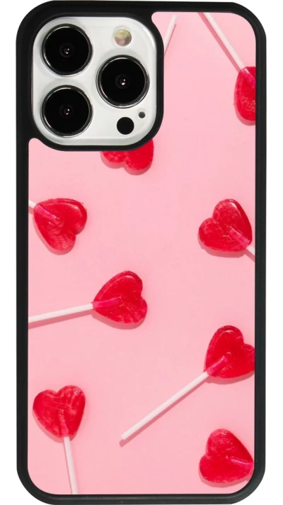 iPhone 13 Pro Case Hülle - Silikon schwarz Saint Valentines Day 26 Lollipop