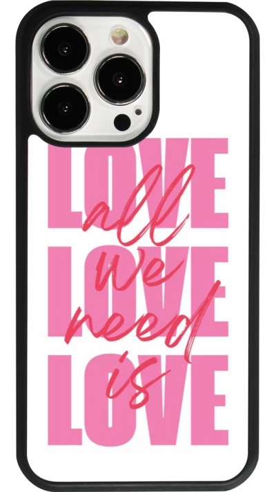iPhone 13 Pro Case Hülle - Silikon schwarz Saint Valentines Day 26 Love all we need is
