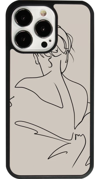 iPhone 13 Pro Case Hülle - Silikon schwarz Salnikova 05