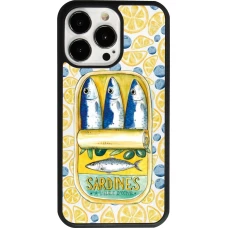 iPhone 13 Pro Case Hülle - Silikon schwarz Sardines in oil 2026