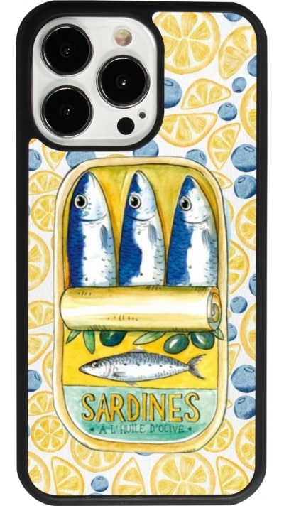 iPhone 13 Pro Case Hülle - Silikon schwarz Sardines in oil 2026