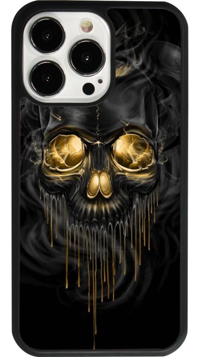 iPhone 13 Pro Case Hülle - Silikon schwarz Skull 02