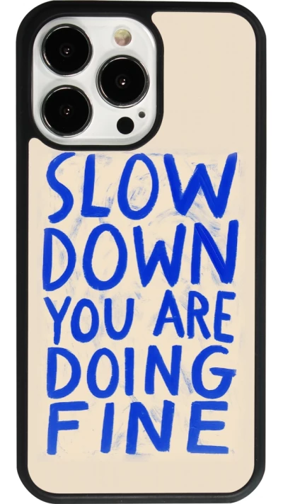 iPhone 13 Pro Case Hülle - Silikon schwarz Slow down 2026