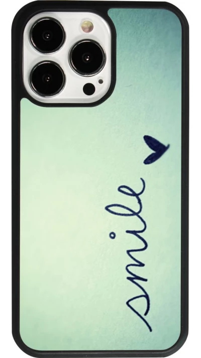 iPhone 13 Pro Case Hülle - Silikon schwarz Smile