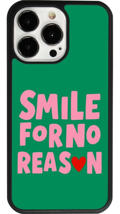 iPhone 13 Pro Case Hülle - Silikon schwarz Smile for no reason 2026