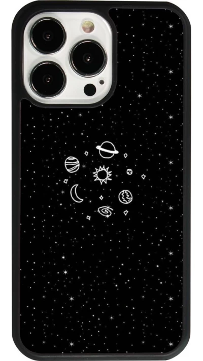iPhone 13 Pro Case Hülle - Silikon schwarz Space Doodle
