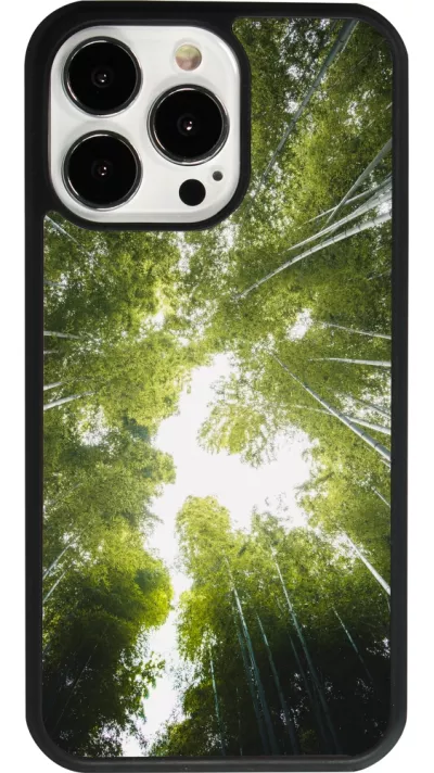 iPhone 13 Pro Case Hülle - Silikon schwarz Spring 23 forest blue sky