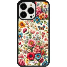 iPhone 13 Pro Case Hülle - Silikon schwarz Spring 25 fruehling bluetend