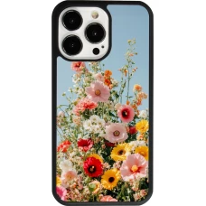iPhone 13 Pro Case Hülle - Silikon schwarz Spring flowers Spring 2026