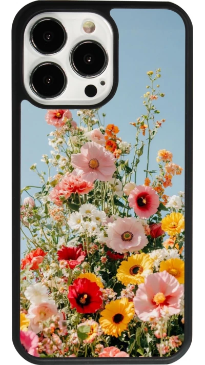 iPhone 13 Pro Case Hülle - Silikon schwarz Spring flowers Spring 2026