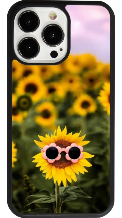 iPhone 13 Pro Case Hülle - Silikon schwarz Sunflower with glasses Spring 2026