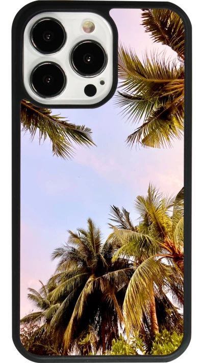 iPhone 13 Pro Case Hülle - Silikon schwarz Summer 2023 palm tree vibe