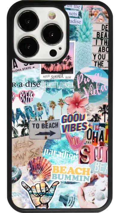 iPhone 13 Pro Case Hülle - Silikon schwarz Summer 20 collage