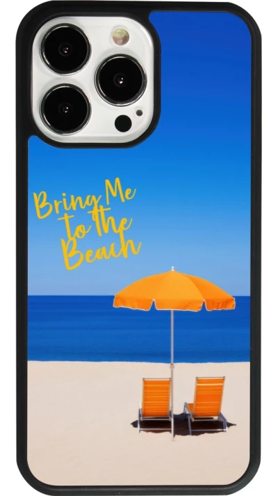 iPhone 13 Pro Case Hülle - Silikon schwarz Summer 2025 Bring me to the beach