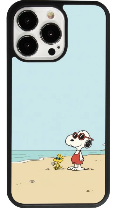 iPhone 13 Pro Case Hülle - Silikon schwarz Snoopy on the beach Summer 2026