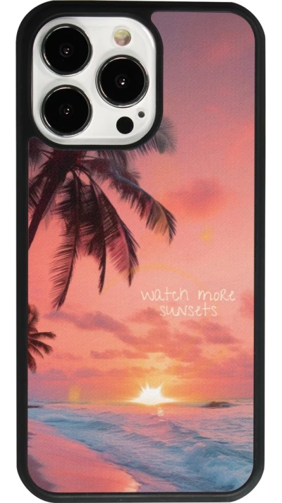 iPhone 13 Pro Case Hülle - Silikon schwarz Watch more sunsets Summer 2026