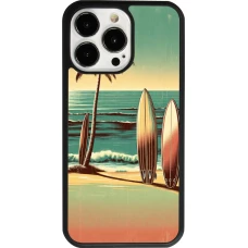 iPhone 13 Pro Case Hülle - Silikon schwarz Surf Paradise