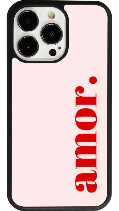 iPhone 13 Pro Case Hülle - Silikon schwarz Valentine 2024 amor