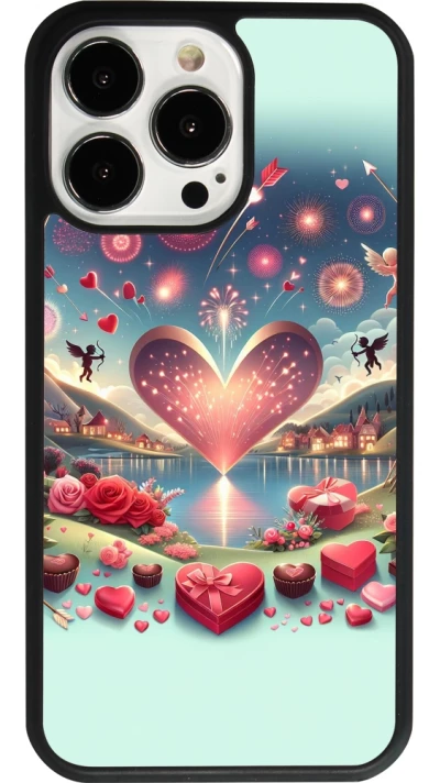 iPhone 13 Pro Case Hülle - Silikon schwarz Valentin 2025 Schick