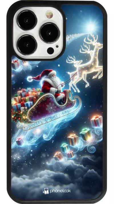 iPhone 13 Pro Case Hülle - Silikon schwarz Weihnachten 2023 Verzauberter Weihnachtsmann