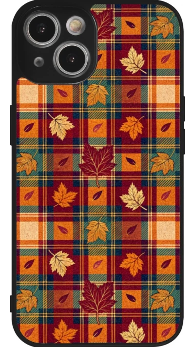 Coque iPhone 14 - Silicone rigide noir Autumn 26 Autumn pattern