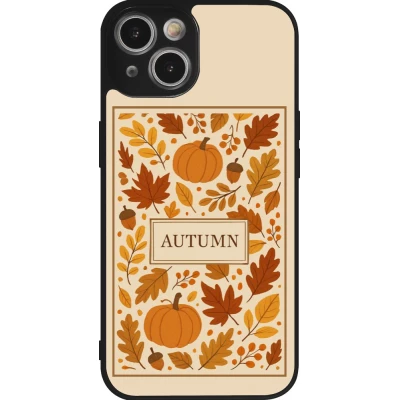 Coque iPhone 14 - Silicone rigide noir Autumn 26 Hello autumn