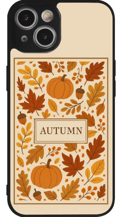 Coque iPhone 14 - Silicone rigide noir Autumn 26 Hello autumn
