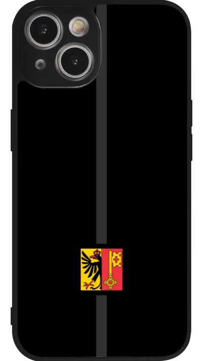 iPhone 14 Case Hülle - Silikon schwarz Kanton GE schwarz