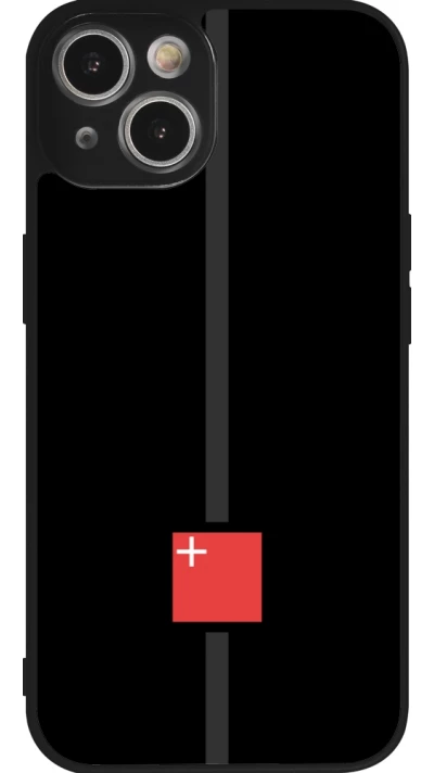 iPhone 14 Case Hülle - Silikon schwarz Kanton SZ schwarz