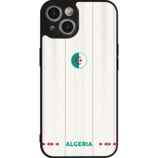 Coque iPhone 14 - Silicone rigide noir Maillot de football Algérie 2026 personnalisable