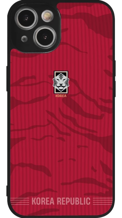 iPhone 14 Case Hülle - Silikon schwarz Südkorea 2026 personalisierbares Fussballtrikot