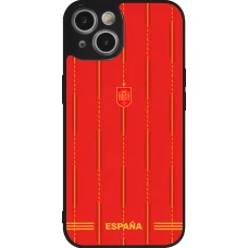 iPhone 14 Case Hülle - Silikon schwarz Spanien 2026 personalisierbares Fussballtrikot