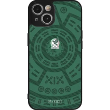 iPhone 14 Case Hülle - Silikon schwarz Mexiko 2026 personalisierbares Fussballtrikot