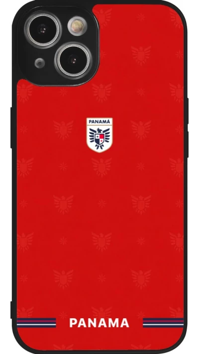 iPhone 14 Case Hülle - Silikon schwarz Panama 2026 personalisierbares Fussballtrikot