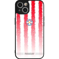 iPhone 14 Case Hülle - Silikon schwarz Paraguay 2026 personalisierbares Fussballtrikot
