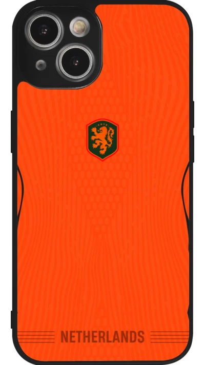 iPhone 14 Case Hülle - Silikon schwarz Niederlande 2026 personalisierbares Fussballtrikot