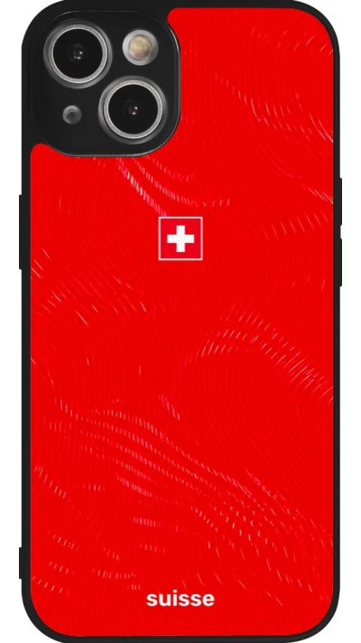 iPhone 14 Case Hülle - Silikon schwarz Schweiz 2026 personalisierbares Fussballtrikot