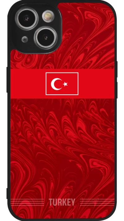 iPhone 14 Case Hülle - Silikon schwarz Türkei 2026 personalisierbares Fussballtrikot