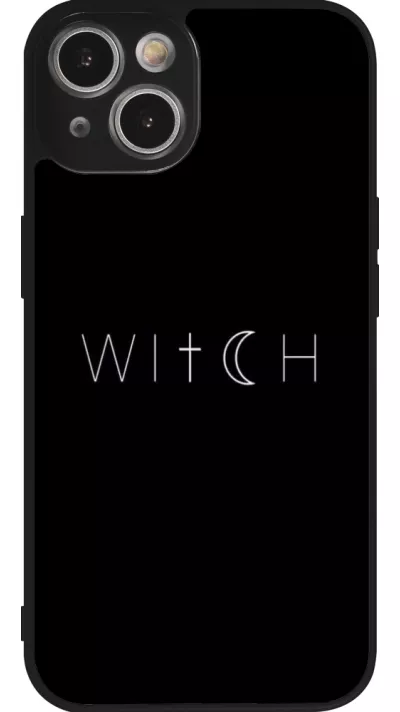iPhone 14 Case Hülle - Silikon schwarz Halloween 22 witch word
