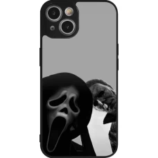 Coque iPhone 14 - Silicone rigide noir Halloween 2026 Scream and Michael Myers