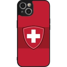 iPhone 14 Case Hülle - Silikon schwarz Hockey World Championship Ecusson Suisse