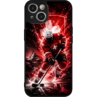 Coque iPhone 14 - Silicone rigide noir Hockey World Championship Player